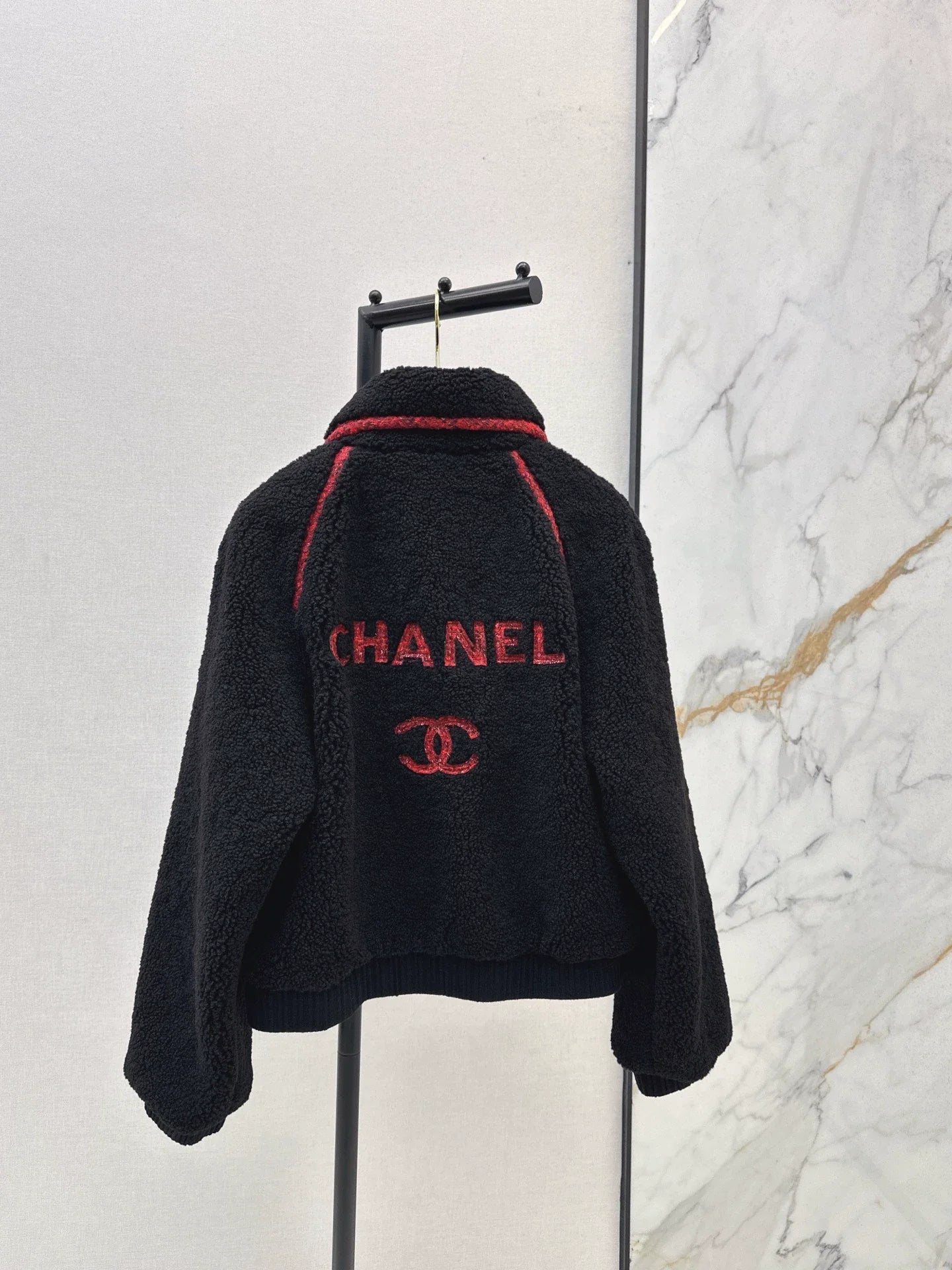 Particle velvet jacket jacket