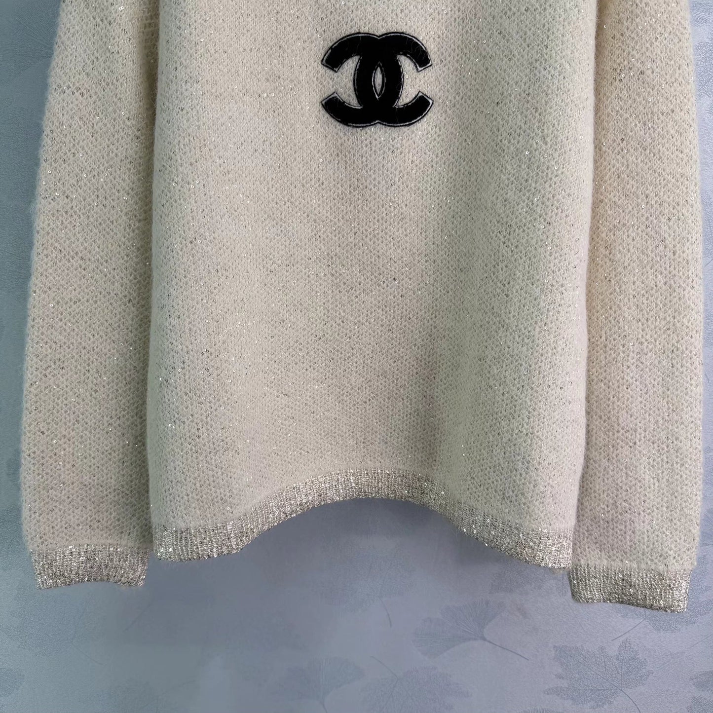 Rhinestone-embellished sweater