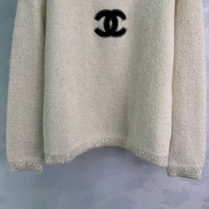 Rhinestone-embellished sweater