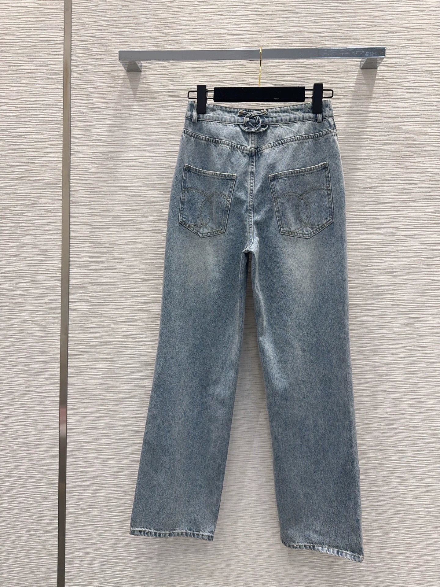 26ss Logo button jeans
