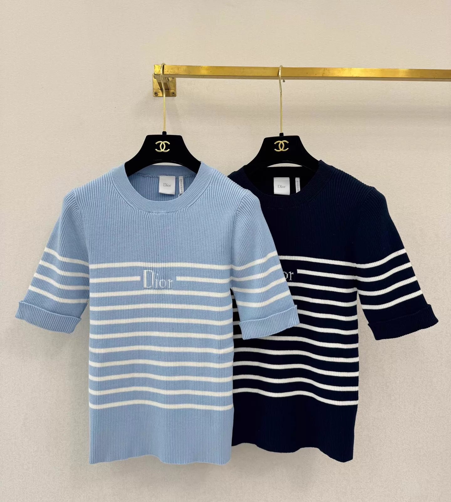 26ss Striped Knit T-Shirt