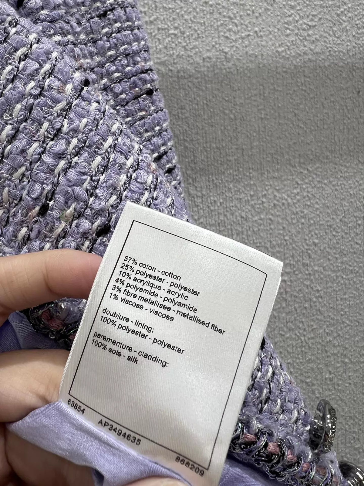 26Exclusive Purple Sequin Tweed Jacket