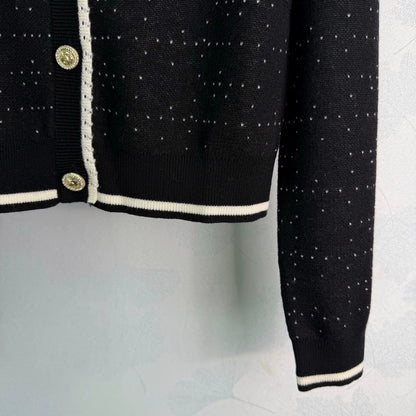 Chanel / 26 Early Fall Color-Block Knit Cardigan