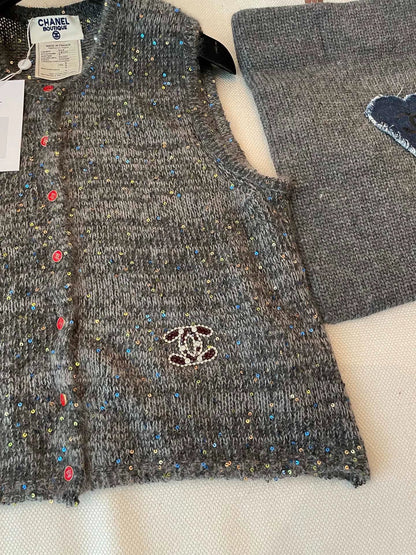 25fw Colorful pearl vest（Medieval Series）