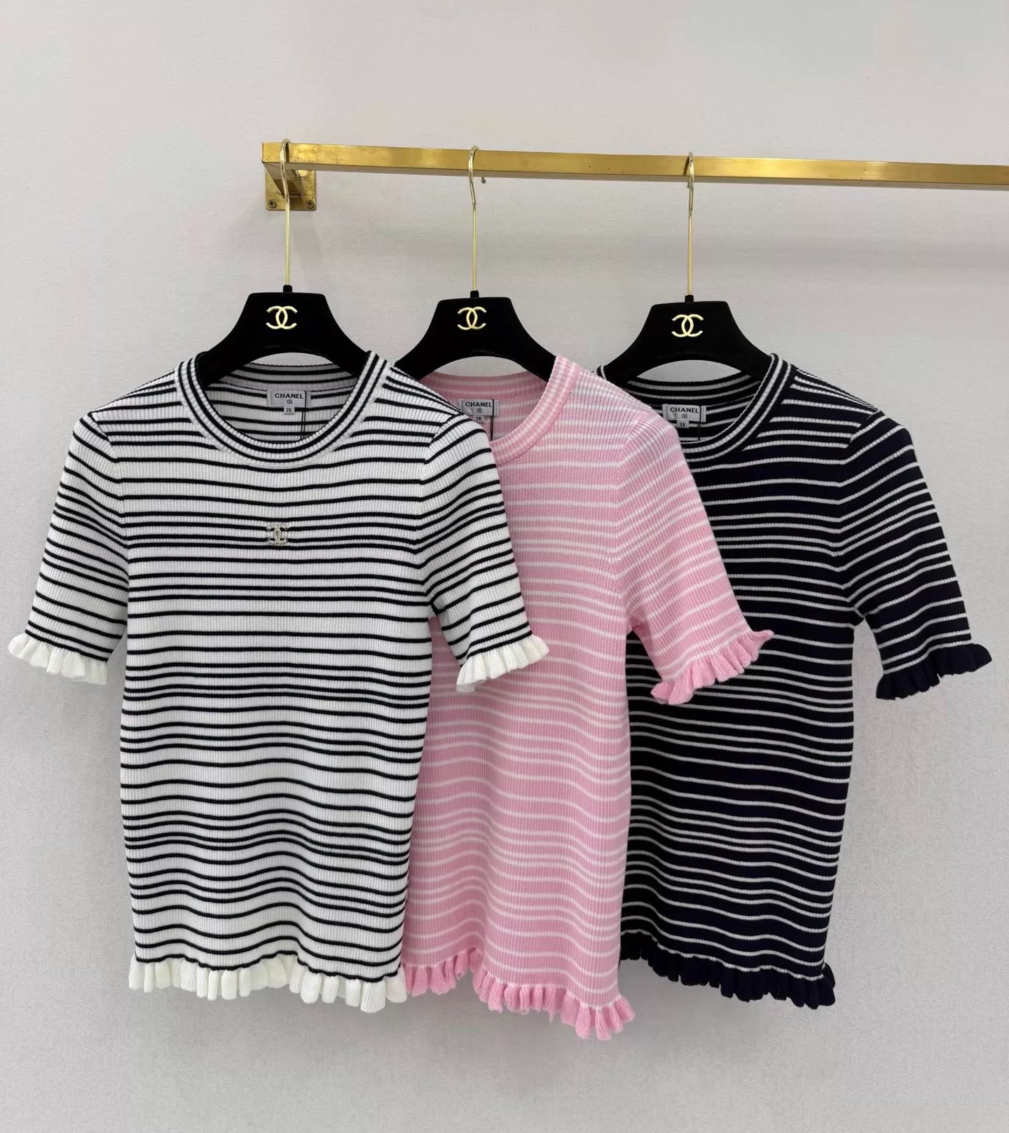 26ss Striped Knit T-Shirt