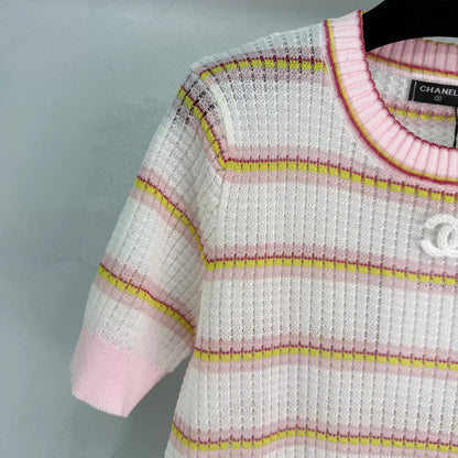 26ss Striped Knit T-Shirt