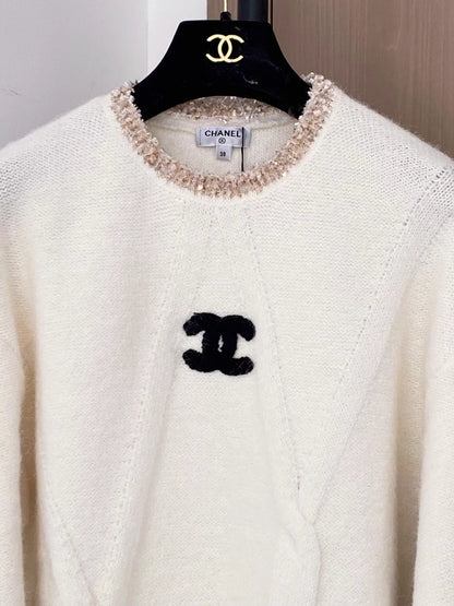 Knitted Long-Sleeve Sweater