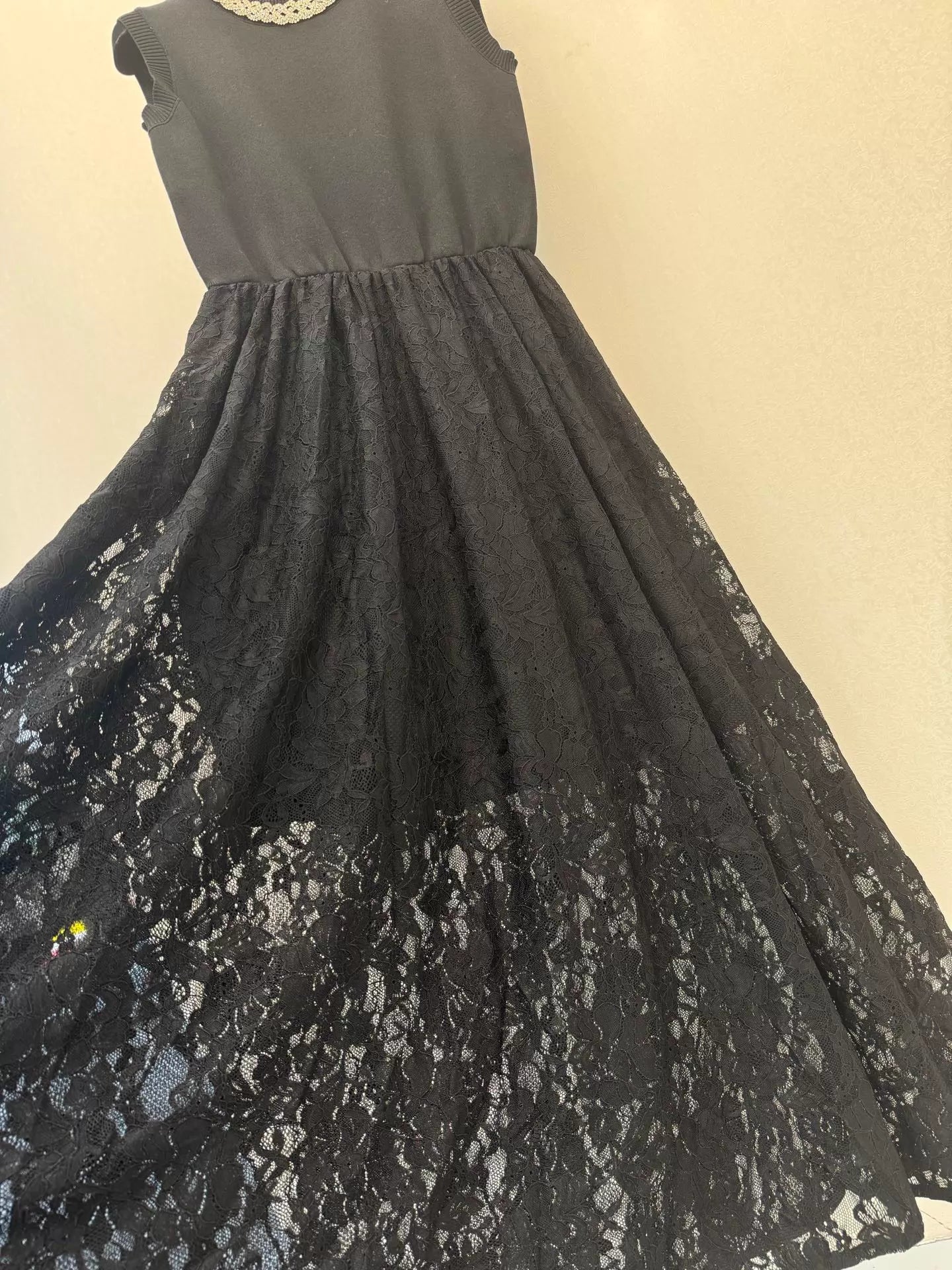 Lace-trimmed Dress