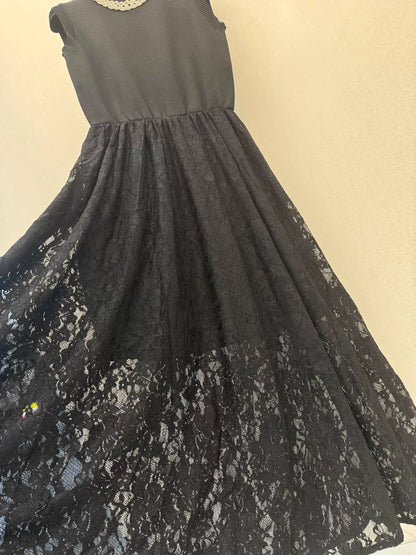 Lace-trimmed Dress