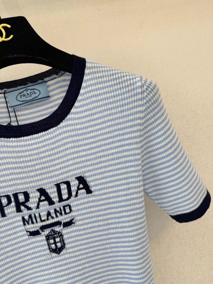 26ss Striped Knit T-Shirt