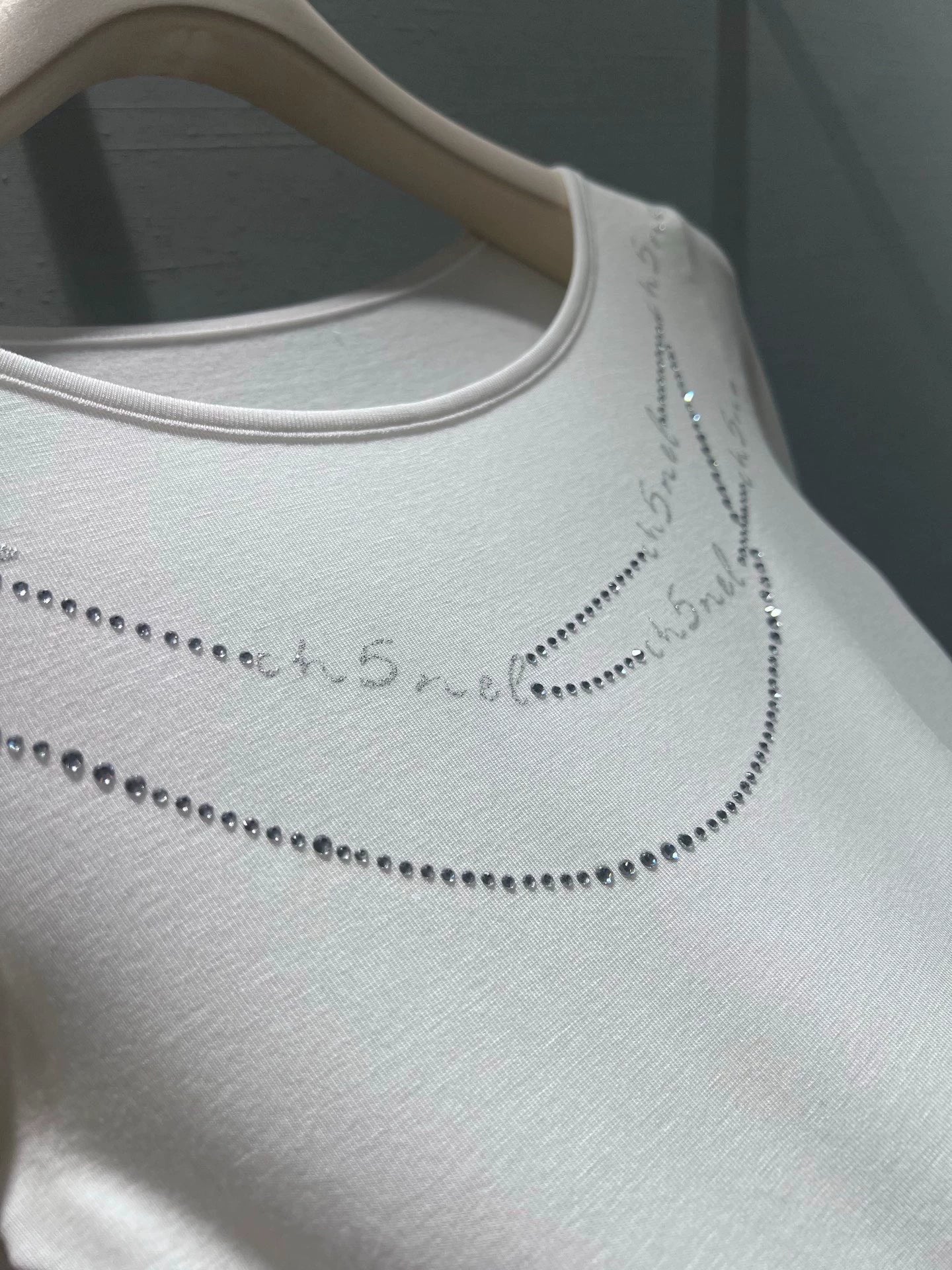 Rhinestone Long-Sleeve Top