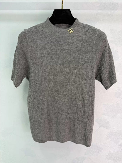26ss Textured Knit T-Shirt