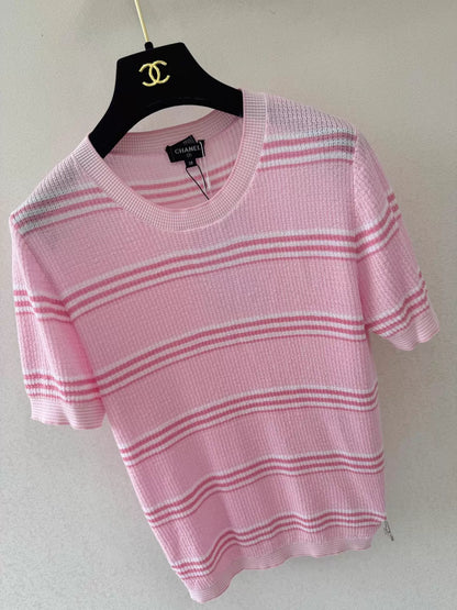 26ss Striped Knit T-shirt