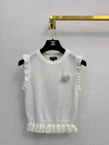 Knitted Vest + Skirt Set