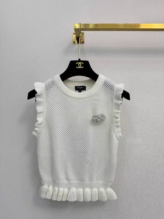 Knitted Vest + Skirt Set