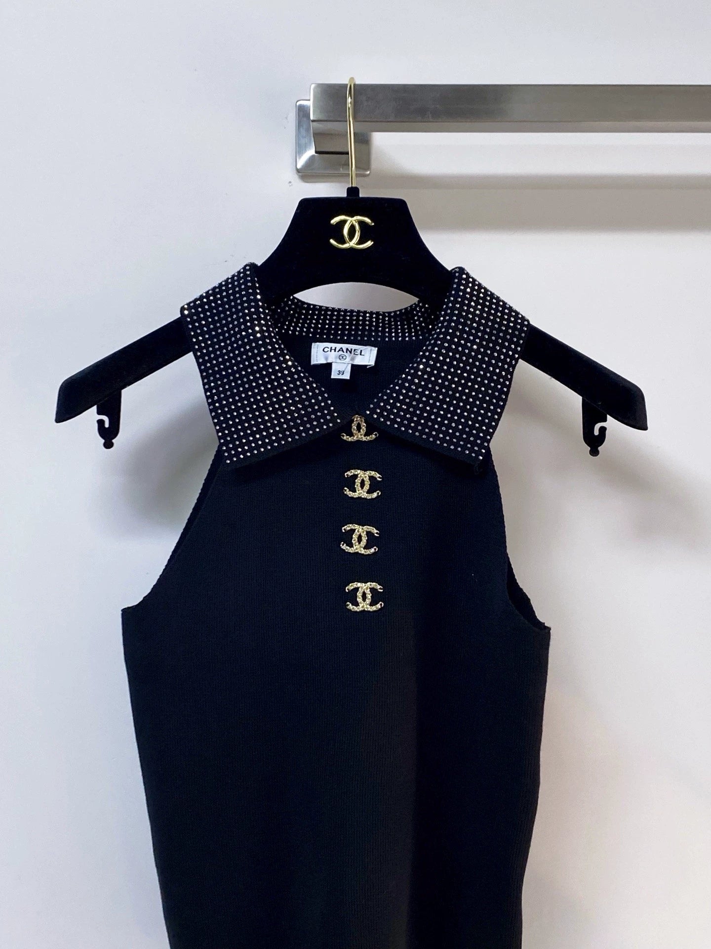 26ss Gold button vest