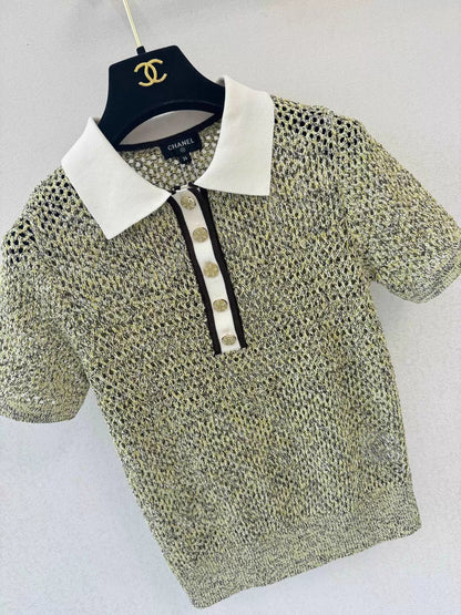 26ss Collared Knit T-Shirt