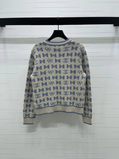 Jacquard Knit Cardigan