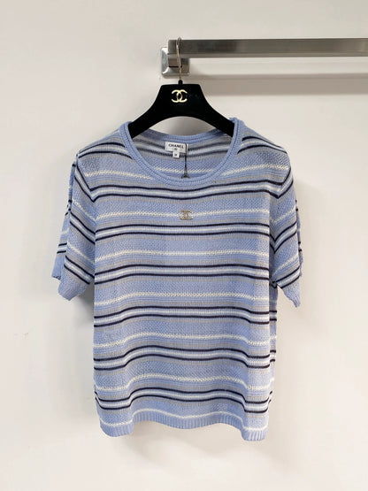 26ss Striped knit T-shirt