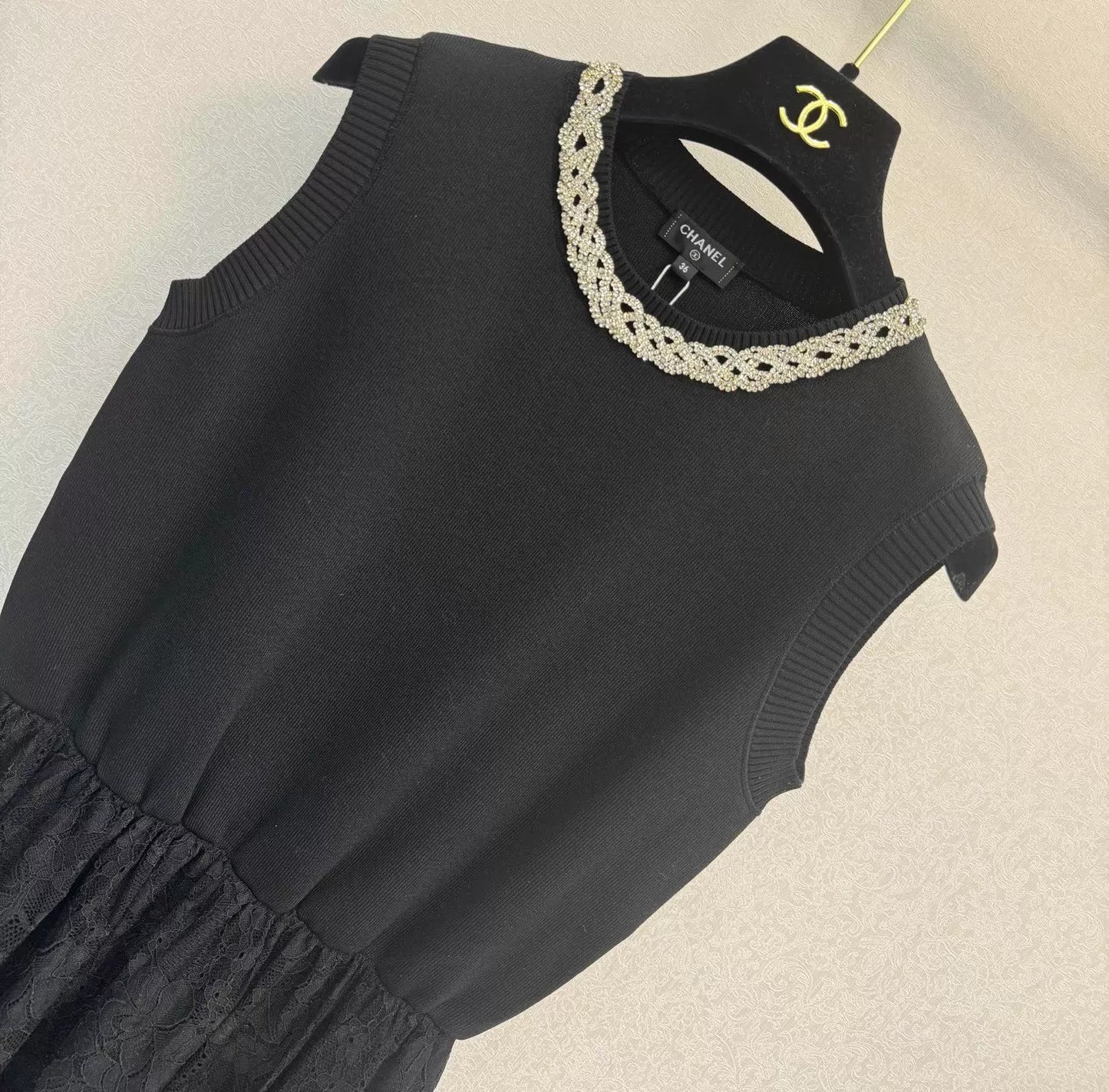 Lace-trimmed Dress