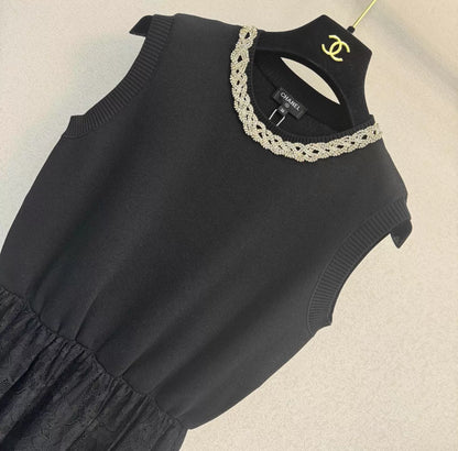 Lace-trimmed Dress