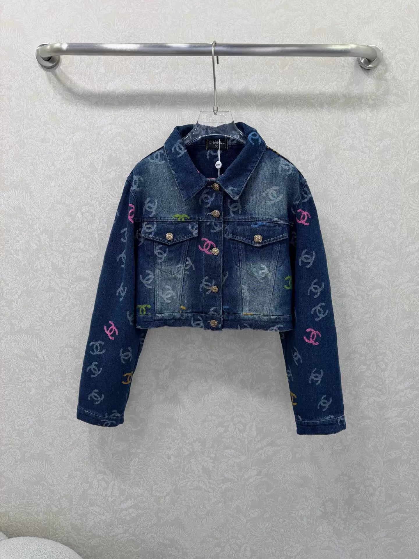 Jacquard Denim Jacket