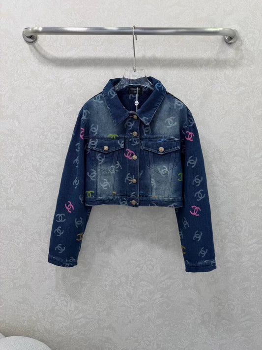 Jacquard Denim Jacket