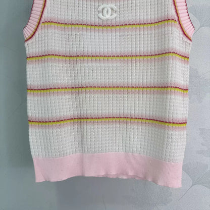 26ss Striped Knit Vest