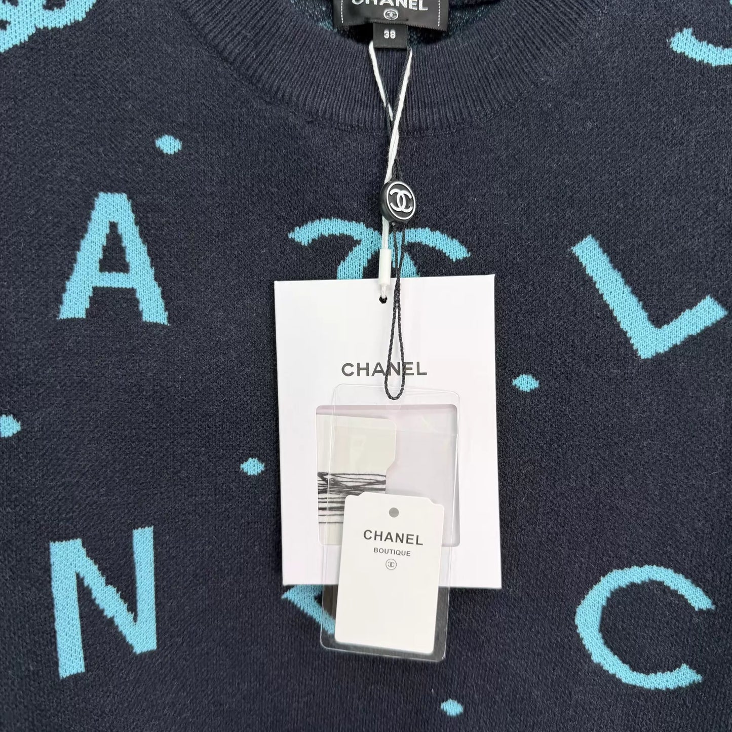 Letter Knit Short-Sleeve T-Shir