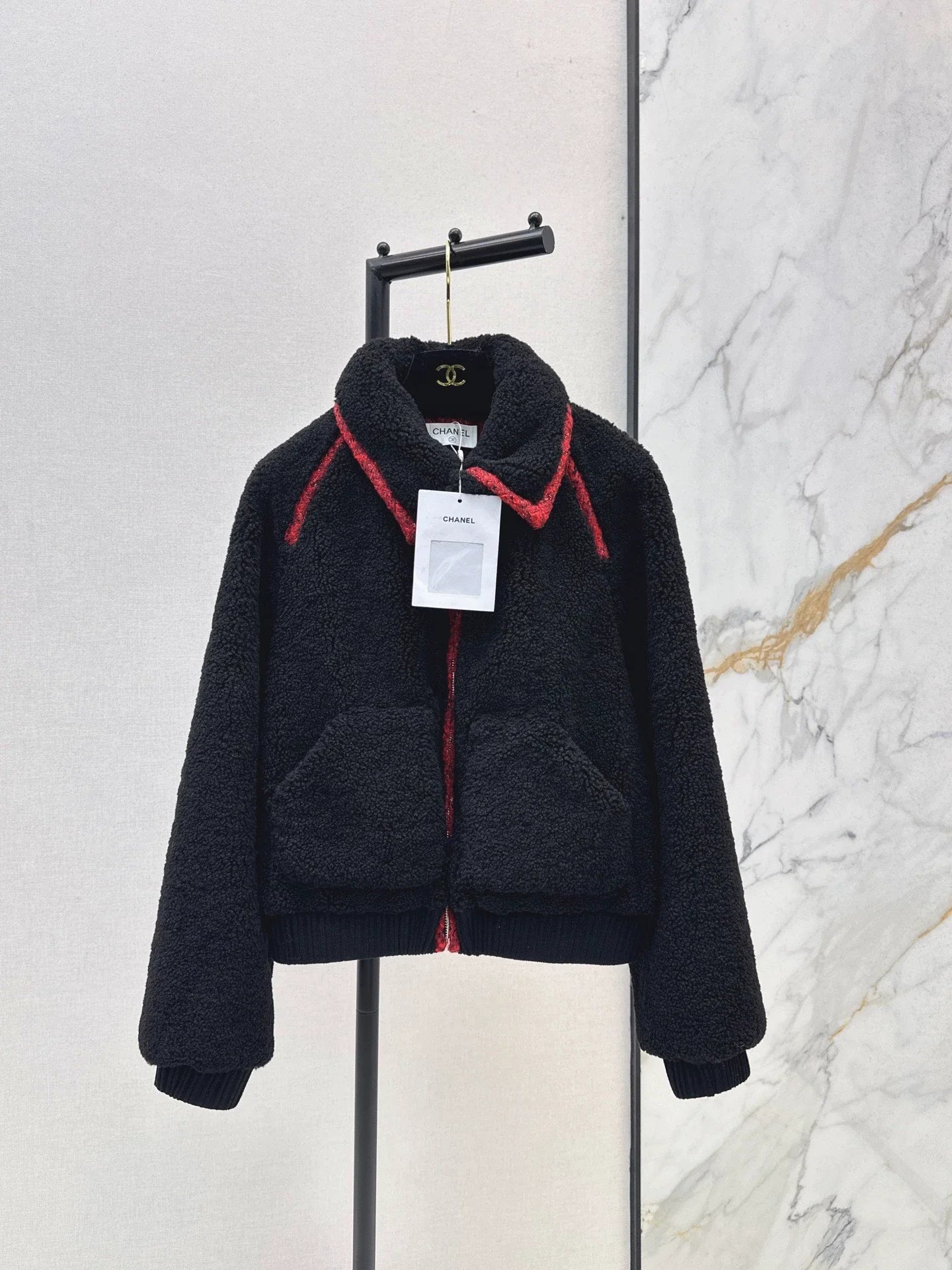 Particle velvet jacket jacket