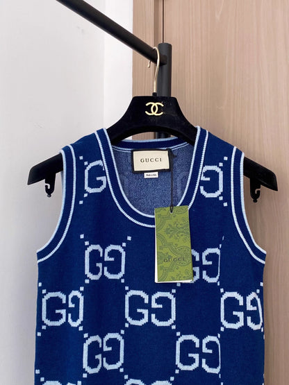 Monogram Knit Vest