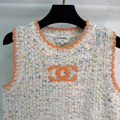 Embroidered Knit Vest