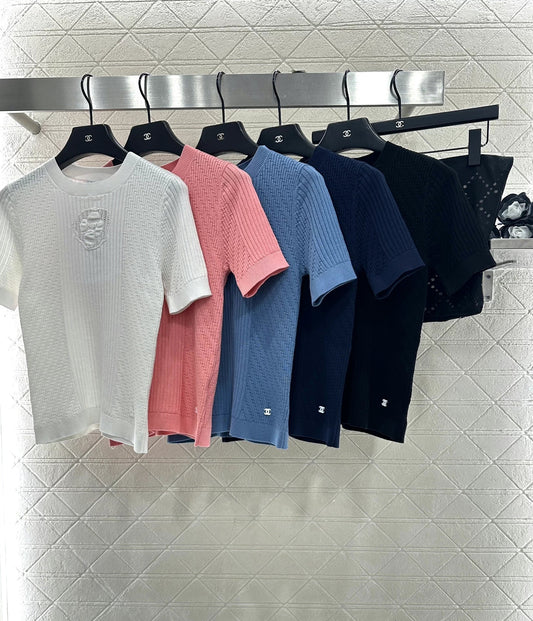 Knitted Short-Sleeve T-Shirt
