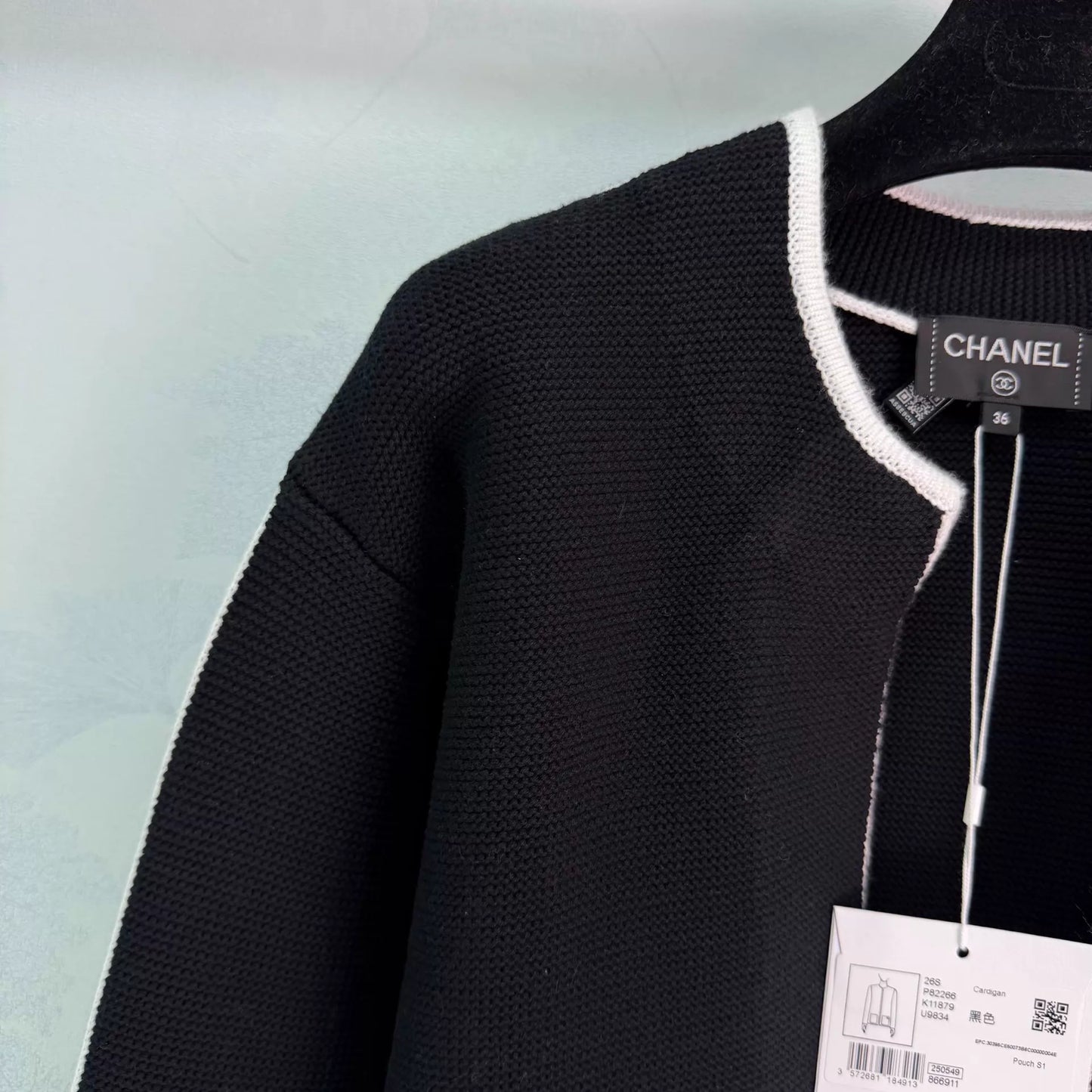 26ss Monogram-Pocket Knitted Cardigan