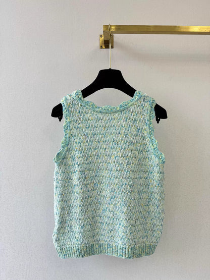 Mohair Blend Knitted Vest