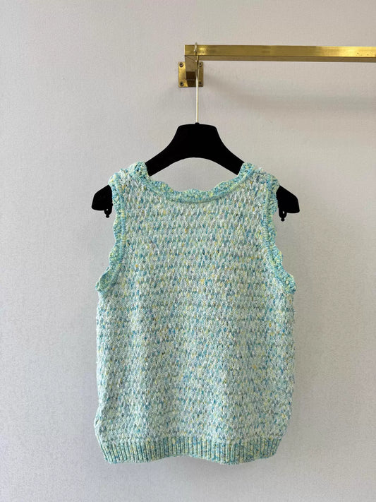 Mohair Blend Knitted Vest