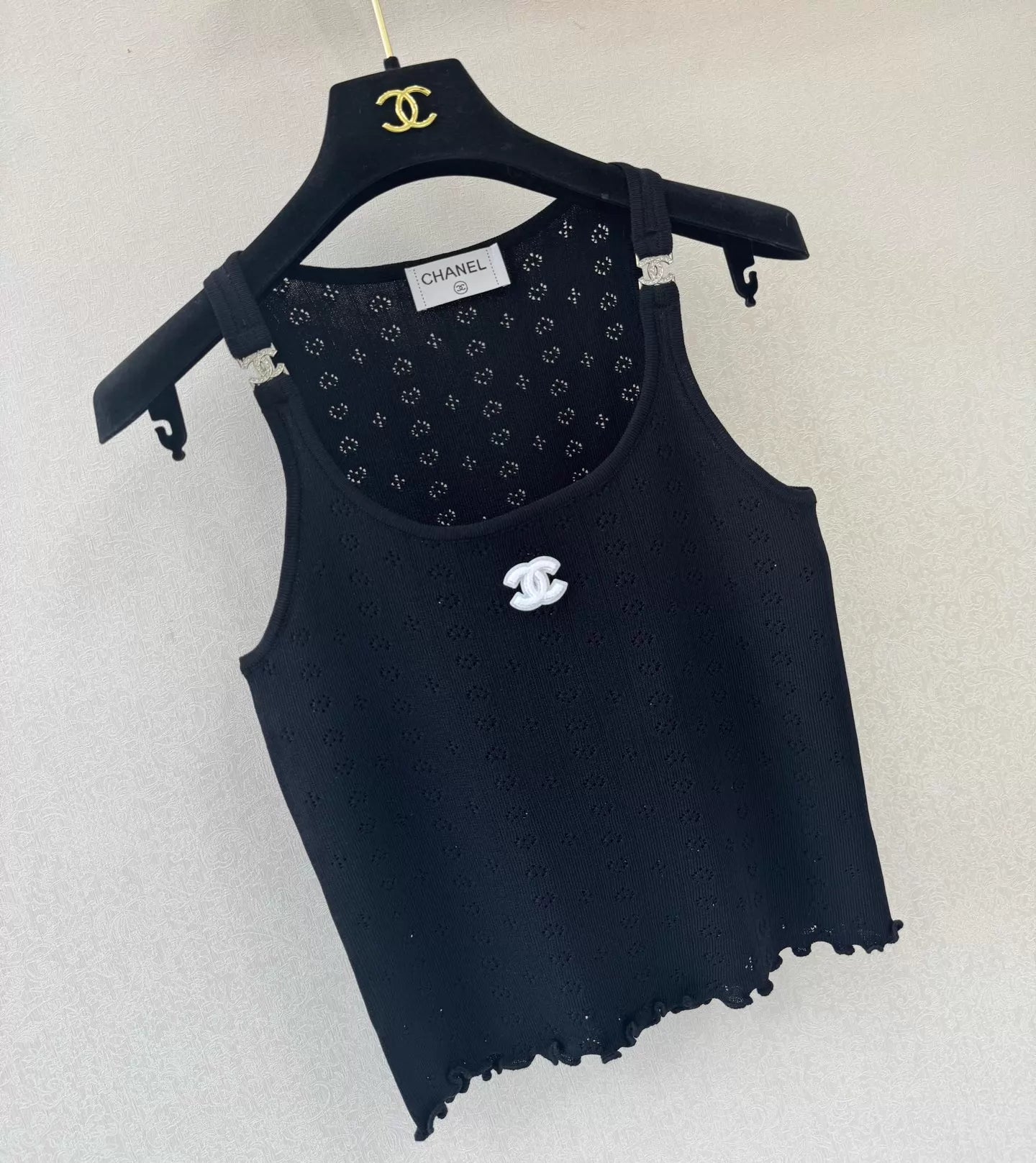 26ss Ruffled Knit Vest