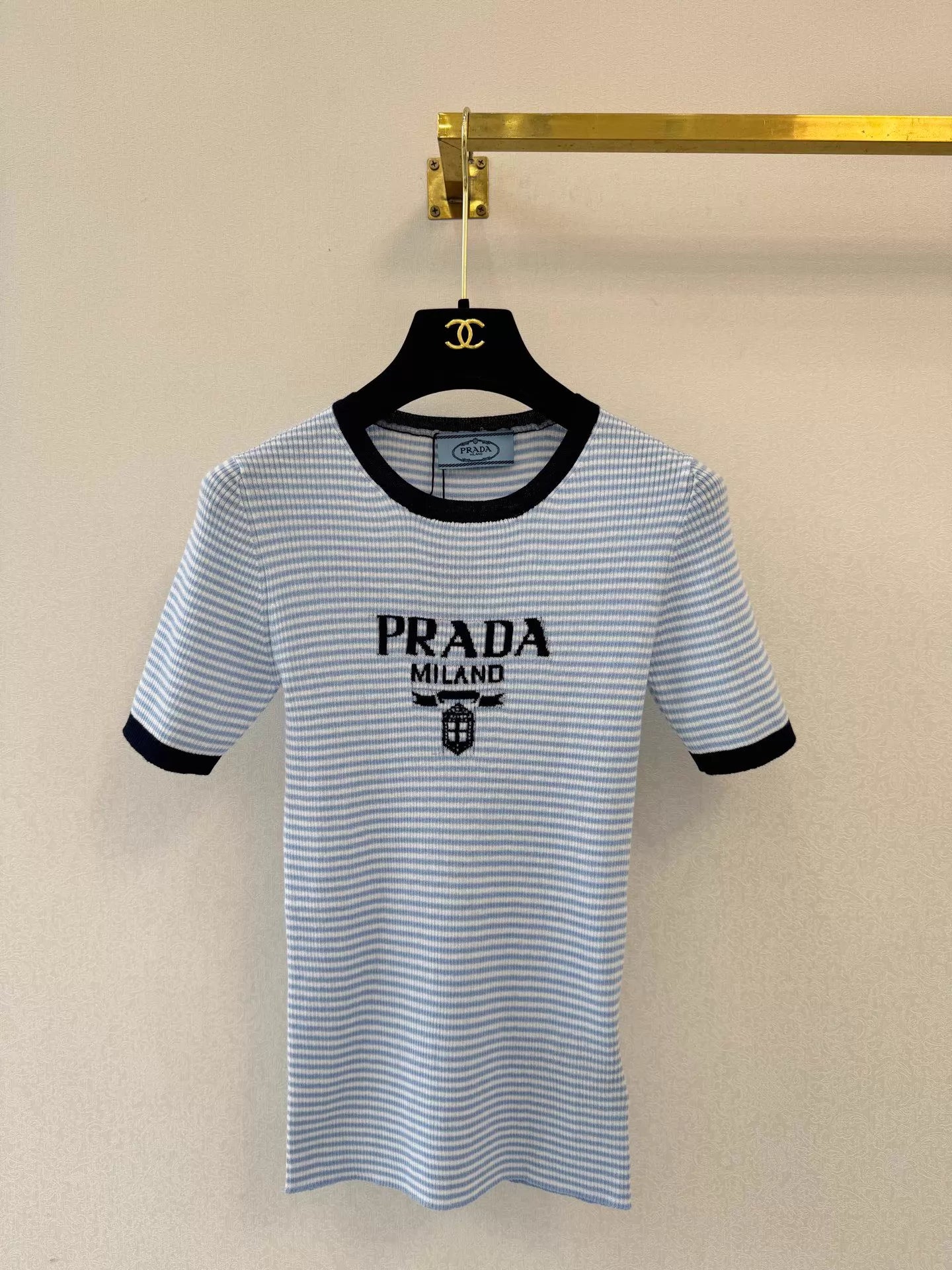 26ss Striped Knit T-Shirt