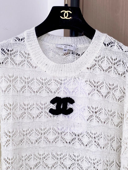 Openwork Knit Sweater