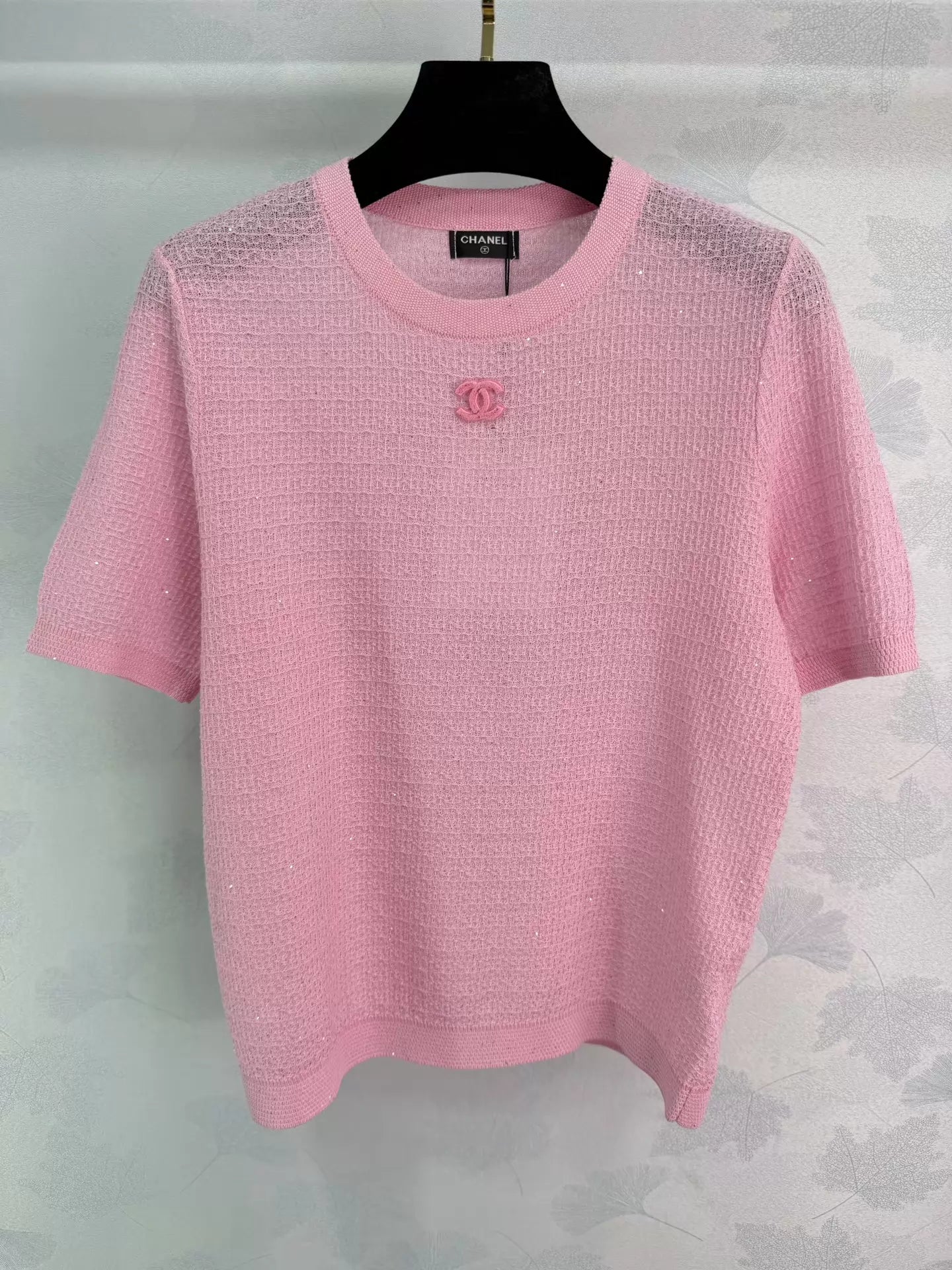 26ss Shimmery Knit T-Shirt