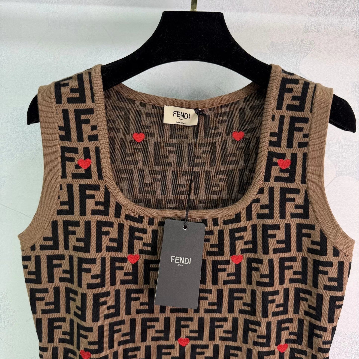 Monogram Heart Knit Dress