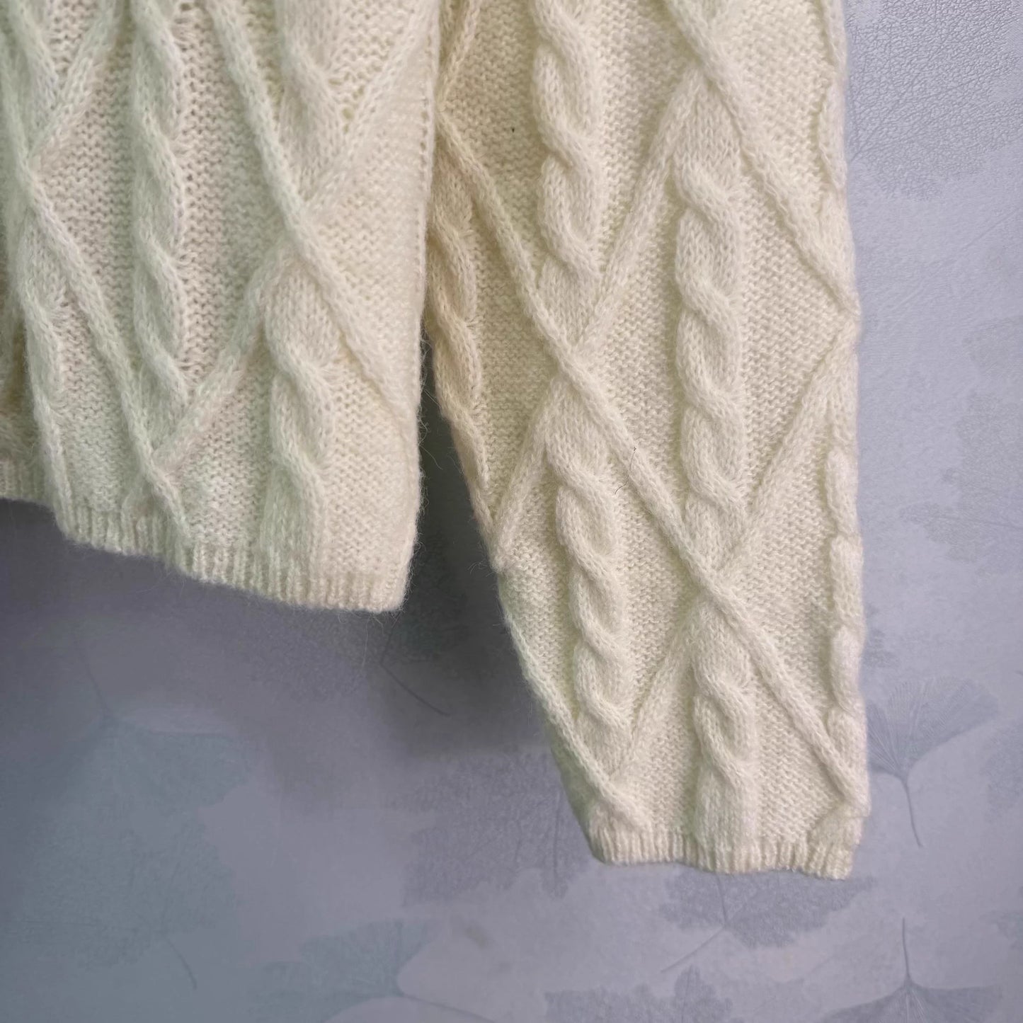 Cable knit sweater