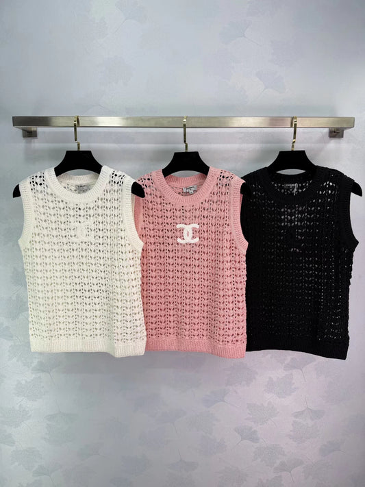 Openwork Knit Vest