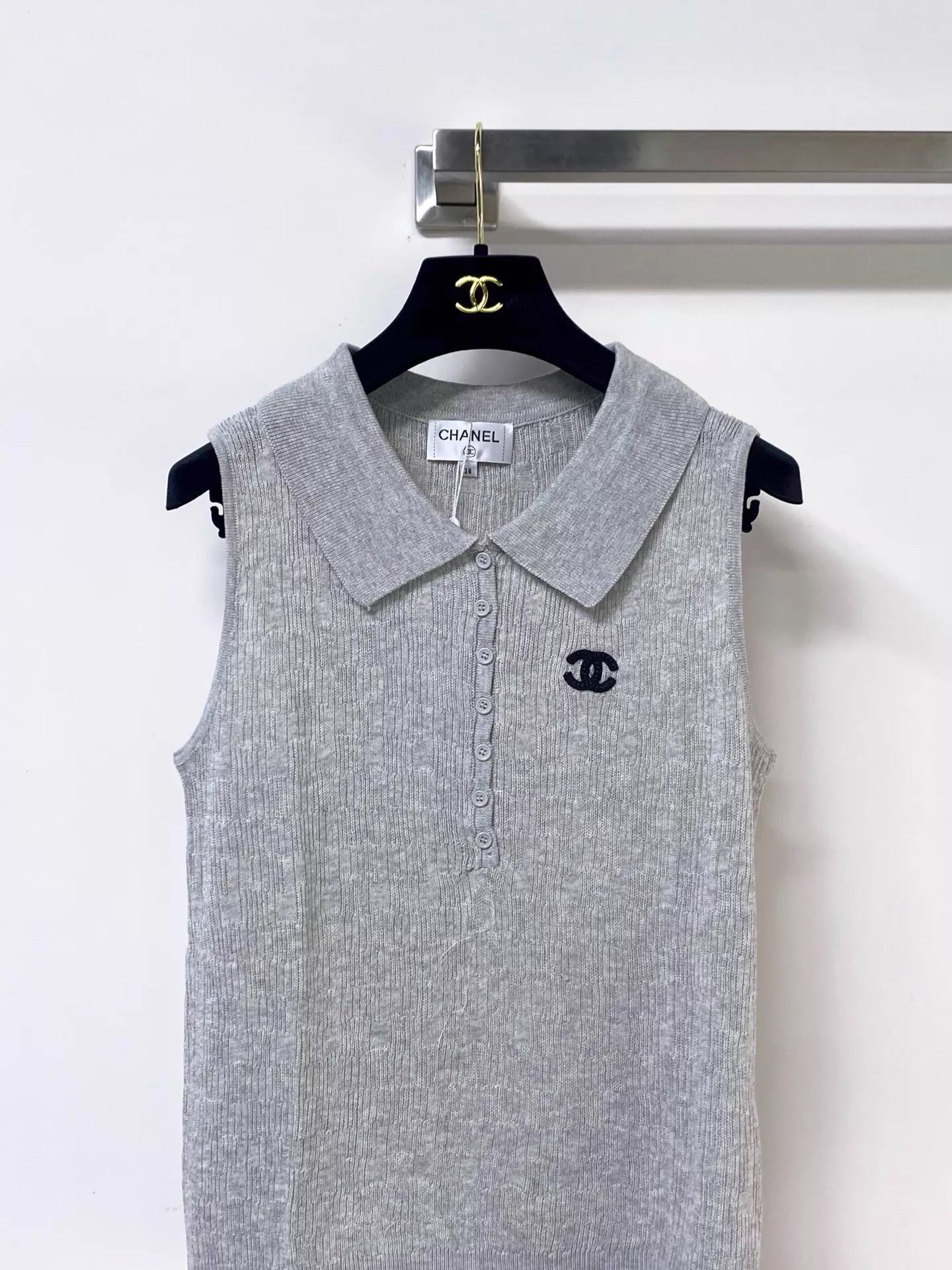 26ss logo-decorated vest