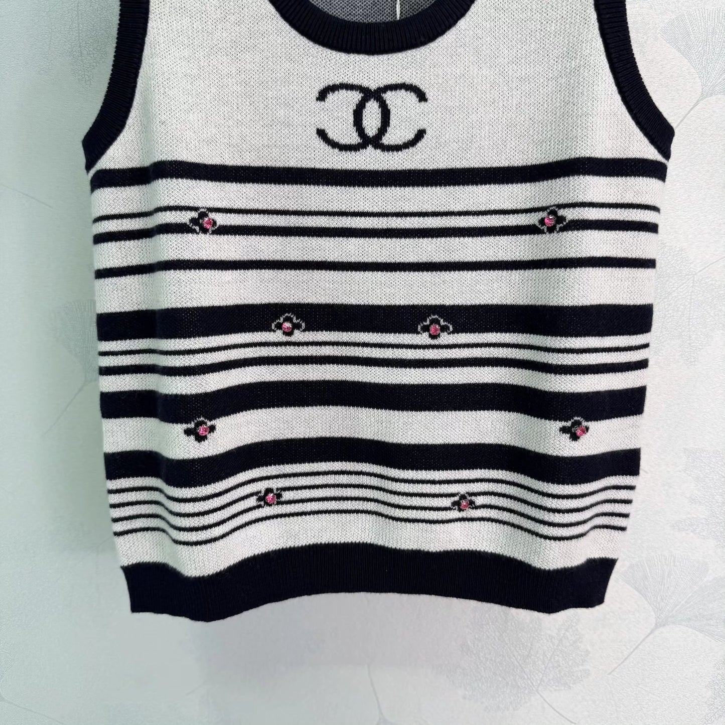 Striped Knit Vest
