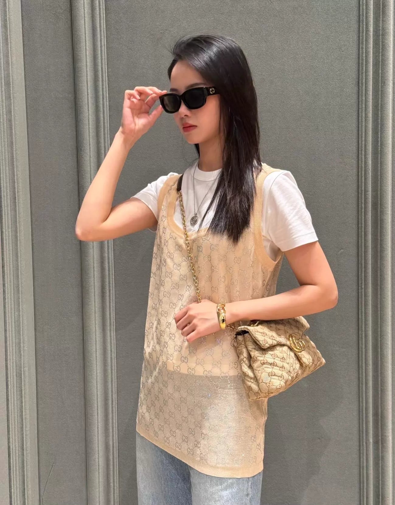 Jacquard Knit Vest