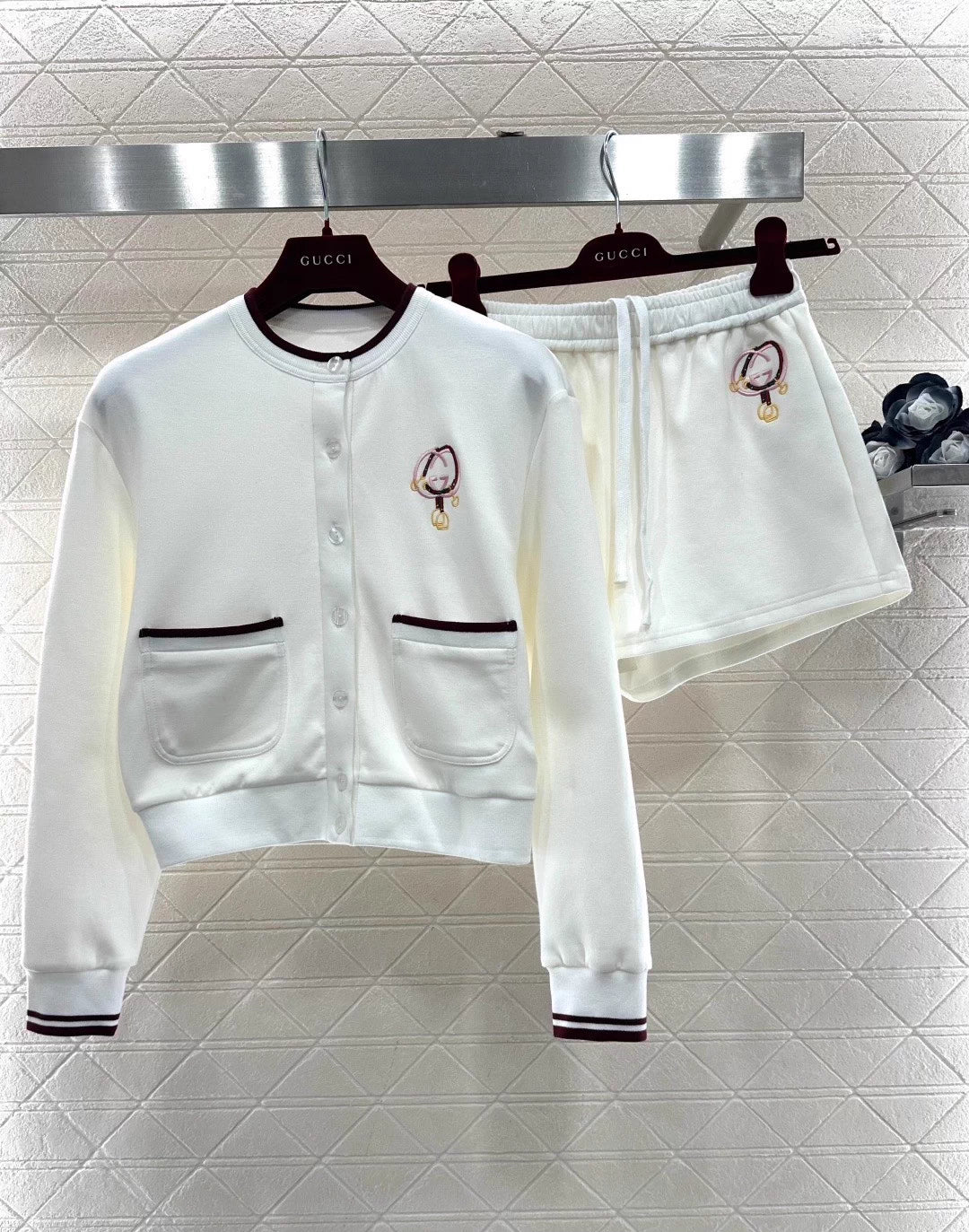 Cardigan and Shorts Set