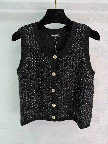 Knitted Sleeveless Vest