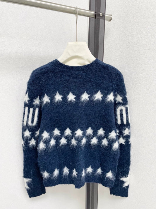 25fw Jacquard plush cardigan