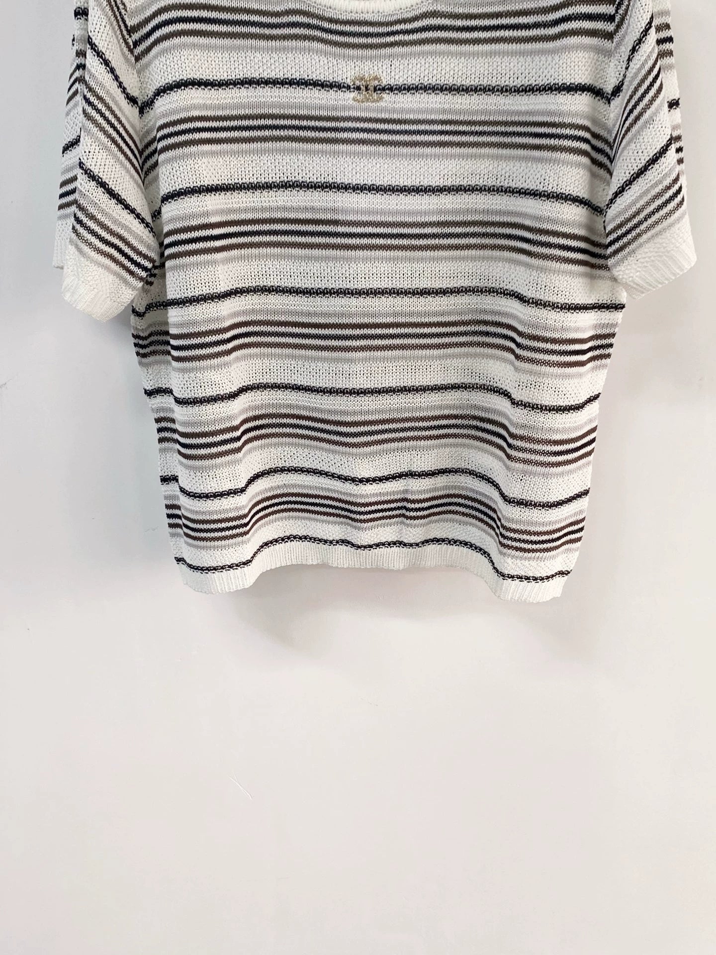 26ss Striped knit T-shirt